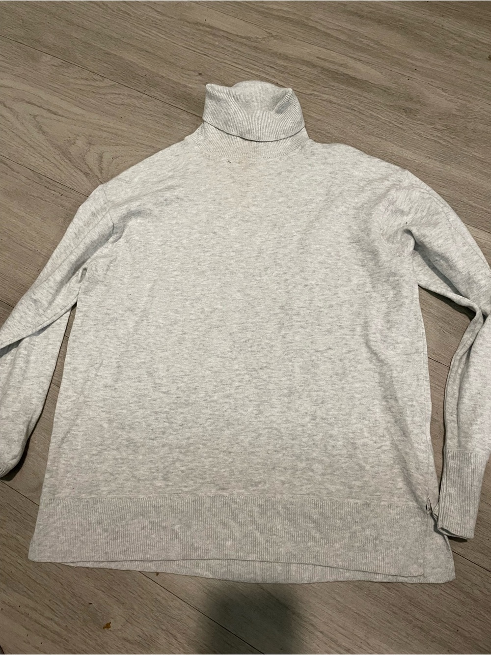 Zara Light Gray Turtleneck Sweater